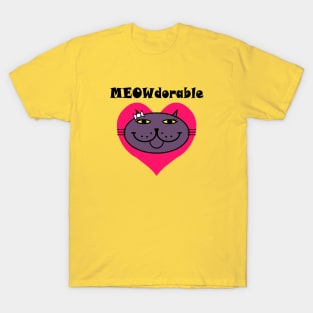 MEOWdorable - Deep PURRple T-Shirt